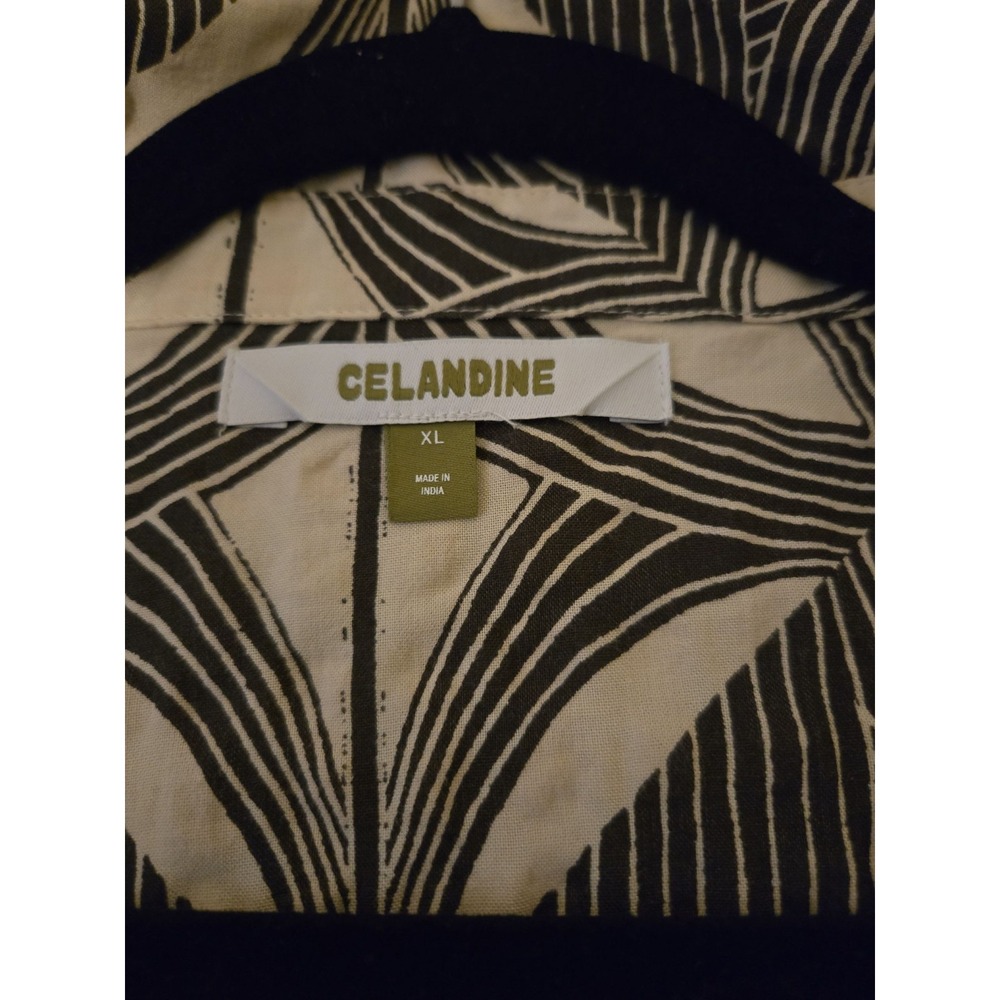Womens Anthropologie Celandine 3/4 Sleeve Dress Tan/Brown‎ EUC Size XL - Picture 12 of 14